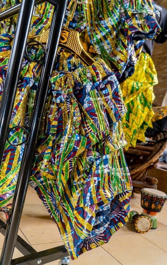 Funmbi Sequined Ankara Unusual Pants - Image 2