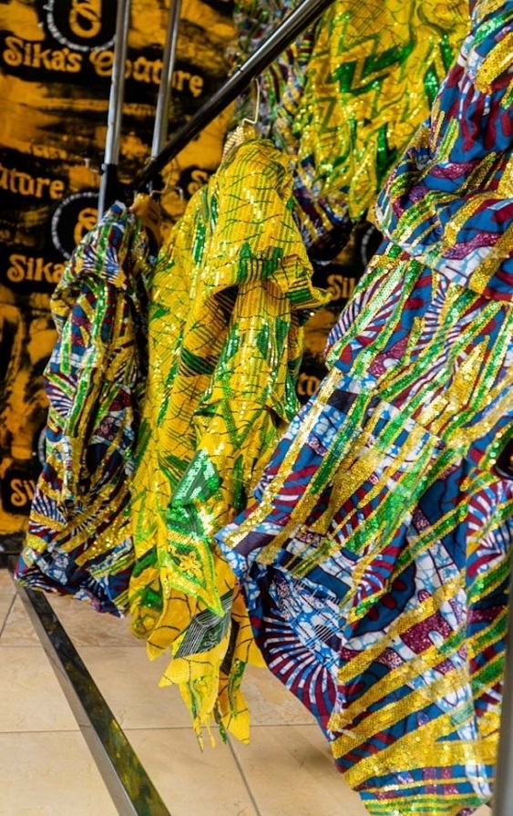 Funmbi Sequined Ankara Unusual Pants - Image 3
