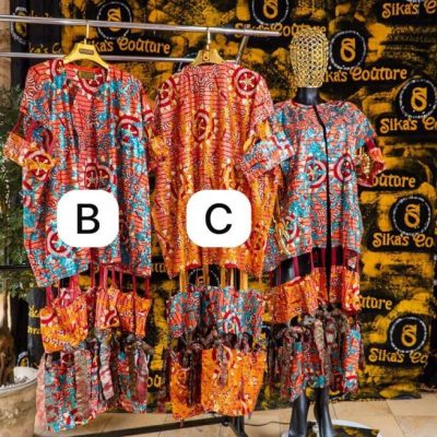 B and C